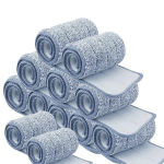 12/10 tk pestav, vastupidav asendusmikrokiudpadjad, tolmu surutav mopilapp 33x12 cm lameda mopi jaoks 10PCS hall