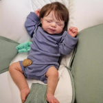 19-tolline taass&uuml;ndinud beebinukk juba v&auml;rvitud valmis magav vasts&uuml;ndinu suurus 3D nahk n&auml;htavad veenid kollektsioneeritav kunstinukk 48cm