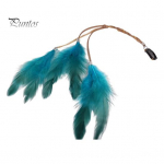 Sulega juuksen&otilde;el V&auml;rviline nahast pika tutiga juukseklamber Lihtsalt sobituv peakate Teemapidudeks Juukseaksessuaarid