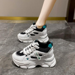 V&otilde;rgust Hingavad Platvormiga Isa Kingad Naiste Uued Suvised K&otilde;rgust Suurendavad Sisetallad N&auml;itavad Jalgu V&auml;ikesed Vabaaja Naiste Spordijalatsid 40 must