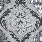 1 TK Nuan Seeria 60-70% Valgust blokeeriv žakaarmustriline pol&uuml;esterkiust luksuslik eksootilise stiiliga kardinap&auml;is magamistoa, elutoa akna kaunistamiseks W155cm x L125cm must