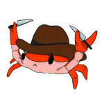 JT135#17x13cm jama krabisega, saage noahaav, naljakas loominguline kleebis autode veoautode seintele 17x13cm