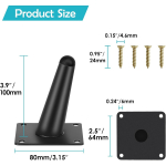 Pakis 4 m&ouml;&ouml;blijalga, 20 cm koonus kaldu/vertikaalsed m&ouml;&ouml;blijalad, asenduskapi jalad, diivanijalg 10cm must