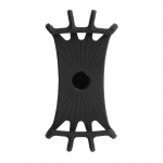 Beebi jalutusk&auml;ru mobiiltelefonihoidik Universaalne p&ouml;&ouml;ratav vankrikorv Jalgratta silikageelist telefonialus Multifunktsionaalne jalutusk&auml;ru tarvikud must