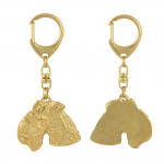 Lakeland Terrier - Gilded key ring with dog, handbag decoration, luxury accessory by Art-Dog brand