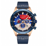 BORUSE Meeste &Auml;rikell Vabaaja Kell Kvarts Kell Veekindel Kronograaf Kell Meeste Kell Helendav Kell Nahkrihmaga kell meestele