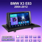 2 DIN Androidi autoraadio BMW X3 E83 2004-2012 multimeediumipleieri peakomplekti stereo GPS-navigatsioon WIFI 1+16GB 1+16GB