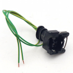 2 kontaktiga autosoojendi k&uuml;tusepumba pistik juhtmestiku pistik Webasto Eberspacheri &otilde;hkdiiselk&uuml;ttekeha tarvikute jaoks Sinine/roheline Green Wire Harness