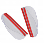 2tk auto tahavaatepeegli vihmaterad kulmude k&uuml;lje p&auml;ikesesirmi varjukaitse auto tagumise peegli vihmakaitse puhas