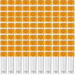 50/100 tk 1-10 ml labori plastikust k&uuml;lmumiskatseklaasid Viaali tihendikork, gradueeritud m&auml;rgistega tsentrifuugitorud, koonusekujuline p&otilde;hi, laborikooli &otilde;ppeks 5ml orange - 100Pcs