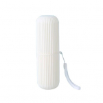 Reisihambaharjakarp kruusi&uuml;mbris Pasta Vannitoa Hammaste Vannitoa Aksessuaarid Kaetud hoidik Tass Telkimine 1Pc valge