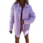 Naiste s&auml;rgid, pluusid, rev&auml;&auml;riga pikad varrukad, &uuml;herealised, &uuml;hev&auml;rvilised, lahtise l&otilde;ikega pluusid, s&uuml;gisesed vabaajapluusid L oranž