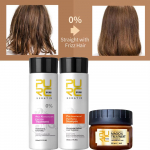 PURC Keratin Hair Treatment Professionaalne sirgendamise komplekt siluv juuksekreem puhastav &scaron;ampoon Magic juuksemaski hoolduskomplekt 0 Degrees Keratin Set valge