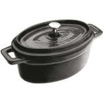 Ibili 726015N Mini Cocotte Ovaalne Must 15x10x6 cm must
