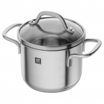 ZWILLING Pico &ndash; Marmite avec Couvercle en Verre (12 cm) - Acier Inoxydable