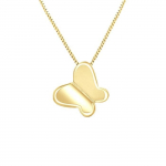 Laste ripats &ndash; L&Eacute;A &; ARTHUR &ndash; liblika motiiv &ndash; 375 kollane kuld &ndash; 1 cm &ndash; kvaliteetsed ehted