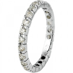 LOVA LOLA VAN DER KEEN - Alliance - Tour Complet - Joaillerie Prestige - Diamant de Synth&egrave;se - Argent Massif 925 Milli&egrave;mes - Bijou