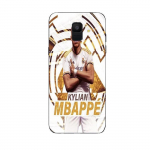 Coque Maniacase pour Samsung Galaxy A6 2018 Kylian Mbappe Real Madrid wallpaper celebration