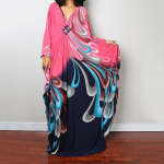 Lipsuv&auml;rviga kaftani kleit, vabaaja rannasuvine Maxi Cover Up Maxi kleit, naiste riided One Size