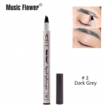 Music Flower &ndash; crayon &agrave; sourcils, 3 couleurs, microblading, stylo de tatouage, teinte naturelle, longue dur&eacute;e, [5797645]