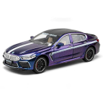 1/24 BMW M8 Sulamist Superauto Mudel Skaala Valatud Metall S&otilde;iduk Heli ja Valguse Simulatsioon Kogud Laste S&uuml;nnip&auml;eva M&auml;nguasi Kingitus lilla