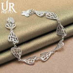 925 h&otilde;bedane &otilde;&otilde;nes s&uuml;damekujuline liblikas ripatsiga k&auml;ev&otilde;ru Moodsad pulmaehted 20CM