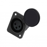 XLR 3-pin Female Socket 1pc Auto Asendusosad Auto Varuosad Must