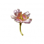Naiste s&otilde;lg Cherry Blossom roostevaba Peen Vintage libisemisvastane kulumiskindel mantel krae m&uuml;ts Sall Dekoratsioon Riided Pin R&otilde;ivas Ehted sinine