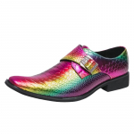 Mood 2024 Segav&auml;rvilised Nahast Meeste Kingad Vabaaja Briti Stiilis Mokassiinid Slip-on Tippkvaliteediga Disainer &Ouml;&ouml;klubi Formaalne Pidu S&otilde;idukingad 38 punane