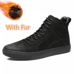 Kvaliteetsed meeste lumesaapad talvised pehmed soojad meeste n&ouml;&ouml;riga poolsaapad Luksuslikud libisemiskindlad meeste tossud ehtsast nahast botas 37