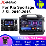 Android 13 Carplay Auto Kia Sportage 3 jaoks 2010 2011 2012 2013 3014&ndash;2016 Autoraadio Multimeedia GPS-m&auml;ngija Stereo video WiFi 4 core 1GB+32GB carplay