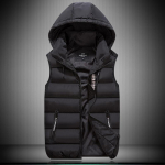 Meeste vest, kapuutsiga, varrukateta, termovest, voodriga vest L gray
