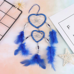 1 tk India Love Dream Catcher Tuulekellad, sulgede kaunistused Kodukaunistus seinale riputatav ehis k&auml;sitsi valmistatud rippuv kingitus 7 cm