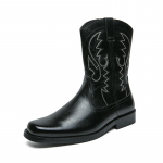 Mood Western Cowboy saapad Tikitud nahast kingad Meeste k&otilde;rged Briti ratsasaapad Meeste Kvaliteetsed vabaaja nahast saapad meestele 38 pruun