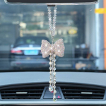 Blingi auto interj&ouml;&ouml;ri glasuurkaunistus v&otilde;lu kivikivist rippuv auto ripats Lucky rippuv ornament, autotarvikud naistele must