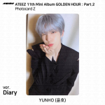 ATEEZ 11. minialbum Golden Hour Pt.2 To Diary For Ver Photocard Postkaart Yunho - Diary (Z)