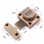 3-kohaline kombinatsioon parooliga ukselukk Smart Cam koodlukk tsingisulam postkasti kapi ukse riistvara l&uuml;kandpolt lukk