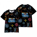 Naljakas multikas Blox Fruits T-s&auml;rk Lahe meeste T-s&auml;rk O-kaelusega Vabaaja Unisex t&auml;navar&otilde;ivad ROBLOX Anime Mood T-s&auml;rk Camisetas Ropa Hombre XS