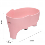 Valamu kurn Elephant Sculpt &Uuml;lej&auml;&auml;nud &auml;ravoolukorv Puu- ja k&ouml;&ouml;giviljade pesukorv Rippuv &auml;ravoolurest K&ouml;&ouml;gitarvikud hall