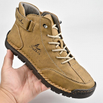 Nahast kingad Vabaaja tossud Meeste jalan&otilde;ud S&otilde;it Mugavad l&otilde;hestatud nahast kingad Meeste p&auml;tsid Mokassiinid T&ouml;&ouml;riistajalatsid 38 valge