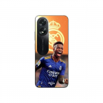Coque Oppo A38 Vini JR Wallpaper Real Madrid Bleu et jaune Maniacase