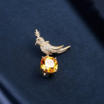 Moodne tipptasemel imitatsiooniga kristallist linnupross naiste ni&scaron;&scaron;, kerge luksuslik k&otilde;rgklassi Sense valgusevastane pin Peen &uuml;likonna aksessuaarid