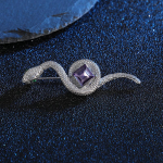 Luksuslik kivisulamist Madu pross Retro 2 v&auml;rvi Simulatsioon Kristallloomad Pross Pins Naised Mehed Moeehted Aksessuaarid