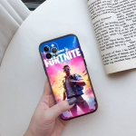 ED20 F-Fortnites telefoni&uuml;mbris iPhone'ile 6 6s 7 8 11 12 13 14 15 XS Pro Max XR X SE Samsung S20 S21 S22 S23 S24 FE Ultra Plus Lite S21S A55 iPhone 7 8