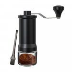 K&auml;sitsi kohviveski Keraamiline Burr Kohviveski K&auml;sitsi reguleeritav peeneks ja j&auml;meks jahvatamiseks Kaasaskantav v&uuml;rtsiveski kodureisiks must