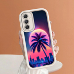 Pehme silikoonist ruudukujulise redeliga printimismustriga telefoni korpus T&auml;iskaanega kaamera p&otilde;rutuskindel kaitse kummist &uuml;mbris Samsungile Samsung A70S pruun