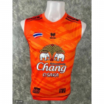 Tai rahvuslik jalgpalli treeninglipp JERSEY CHEER f&auml;nniprindiga Vintage kiire kuivav tank top varrukateta vormiriietus &uuml;mara kaelusega meestele naistele unisex M