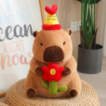 S&uuml;nnip&auml;evanukk Kapibara nukk Kapibara topitud loomad Kapibara pl&uuml;&uuml;sis m&auml;nguasi lastele Capibaras Peluche t&uuml;drukutele kingitused t&auml;idetud kapibara nukk