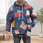Kapuutsiga sporditreeningkost&uuml;&uuml;m Unisex jooksuriided pikkade varrukatega pullover Pusad Pusa L sinine