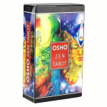 1 karp Osho Zeni Taroti kaarti Arutlusk&auml;igu Taroti kaart Lauam&auml;ngukaart, 78 kaardist koosnev ingliskeelne N&auml;gemuste Ennustamise v&auml;ljaanne Lauam&auml;ng